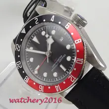 41mm CORGEUT Sterile Black Dial Red & Black Rotating Bezel GMT Sapphire Glass Luminous Date Automatic Movement men's Watch 41mm CORGEUT Sterile Black Dial Red & Black Rotating Bezel GMT Sapphire Glass Luminous Date Automatic Movement men's Watch