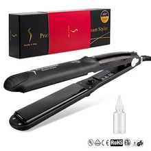 1 шт., профессиональный салонный стайлер 50 Вт, керамический паровой уход, выпрямитель для волос, моделирующий инструмент для укладки волос, объемный Прямой зажим, инструмент