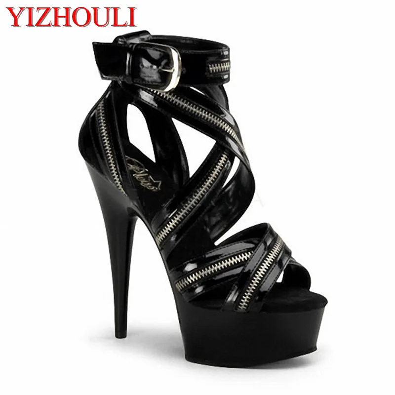 

The night performance of the sexy ultra high heels Dance Shoes, the show style of high-heeled shoes with the same style of 15cm