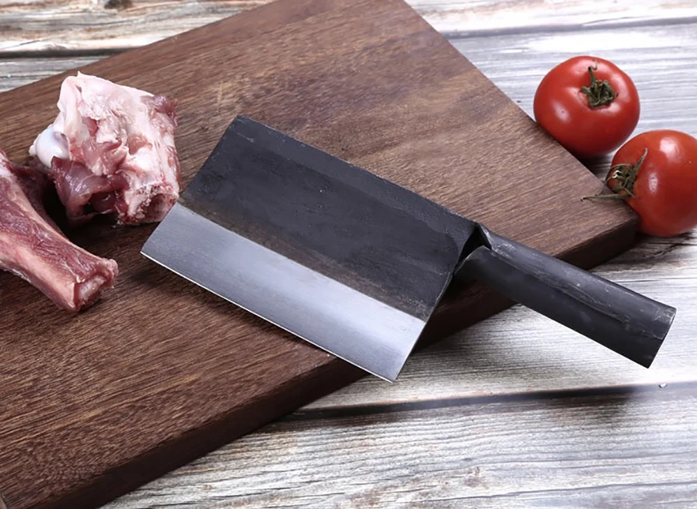 Кухонный нож шеф-повара из высокоуглеродистой стали XITUO, Ручная ковка, нож для убоя мяса, нож для резки костей, китайский кухонный нож