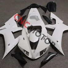 Unpainted Plástico ABS Da Motocicleta Superior Frontal Da Carenagem cowl nose R1 Carroçaria para YAMAHA YZF 2002-2003