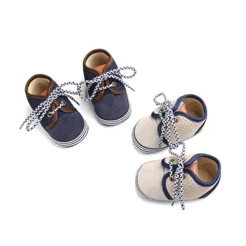 

Baby Shoes Baby The First Walker Shoes Newborn Blue Pattern Round Lace Cotton Mesh Stitching Shoes Baby Boy Girl Shoes