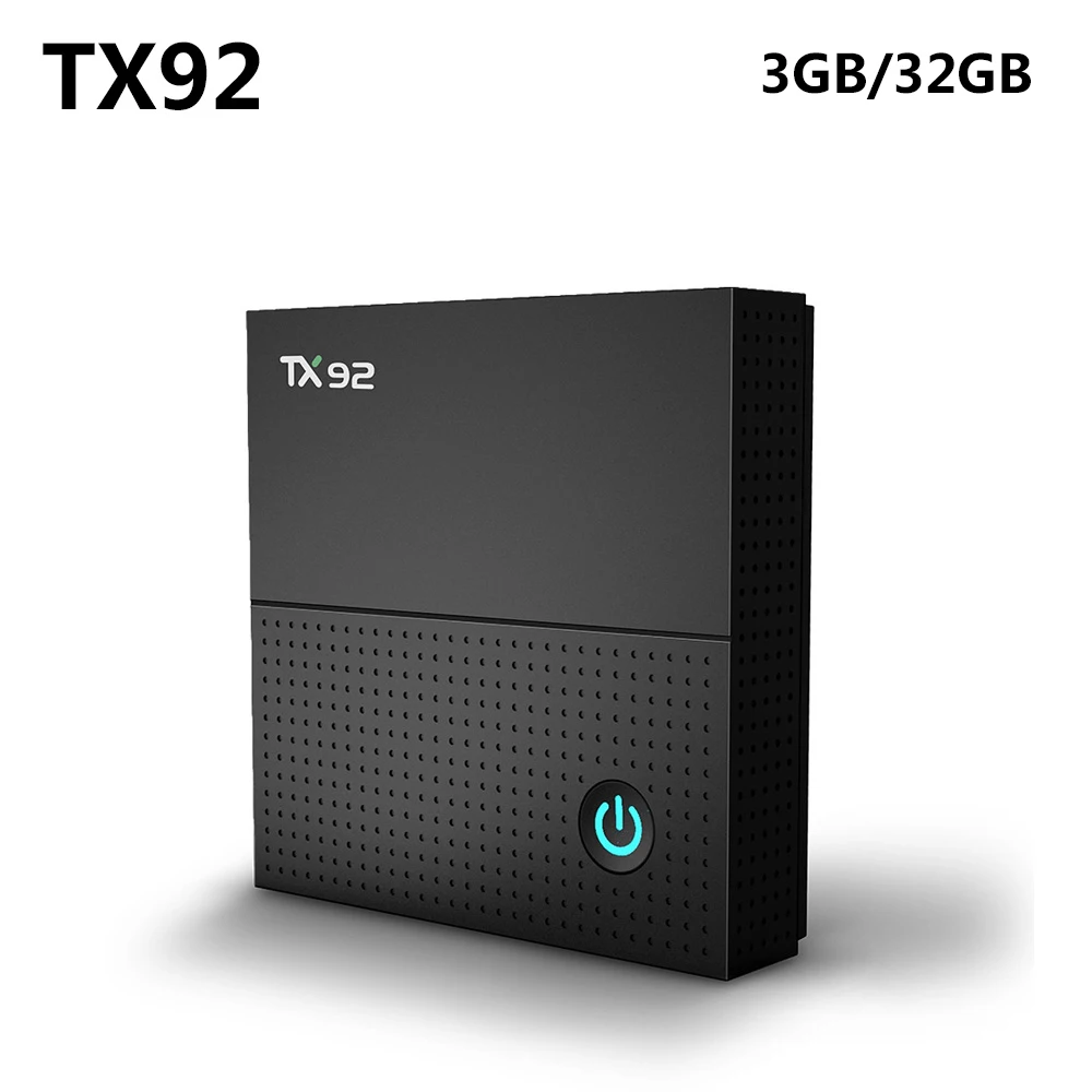 TX92 Amlogic S912 Octa Ядро Смарт Android 7,1 ТВ коробка Bluetooth 4,1 1000 M LAN, 3 Гб оперативной памяти, DDR3 32 Гб Встроенная память 4 K 2,4G/Wi-Fi 5 ГГц Wi-Fi Media Player