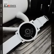 2016 Enmex creative design wristwatch camera concept brief simple design special digital discs hands fashion quartz