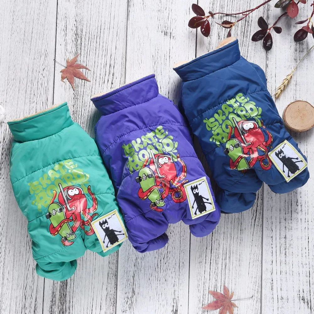 

Cute Pet Dog Clothes Winter Windproof Parkas Warm Ski Jacket Coat For Puppy Cat Breeds Chihuahua Poodle Yorkshire Small Animal