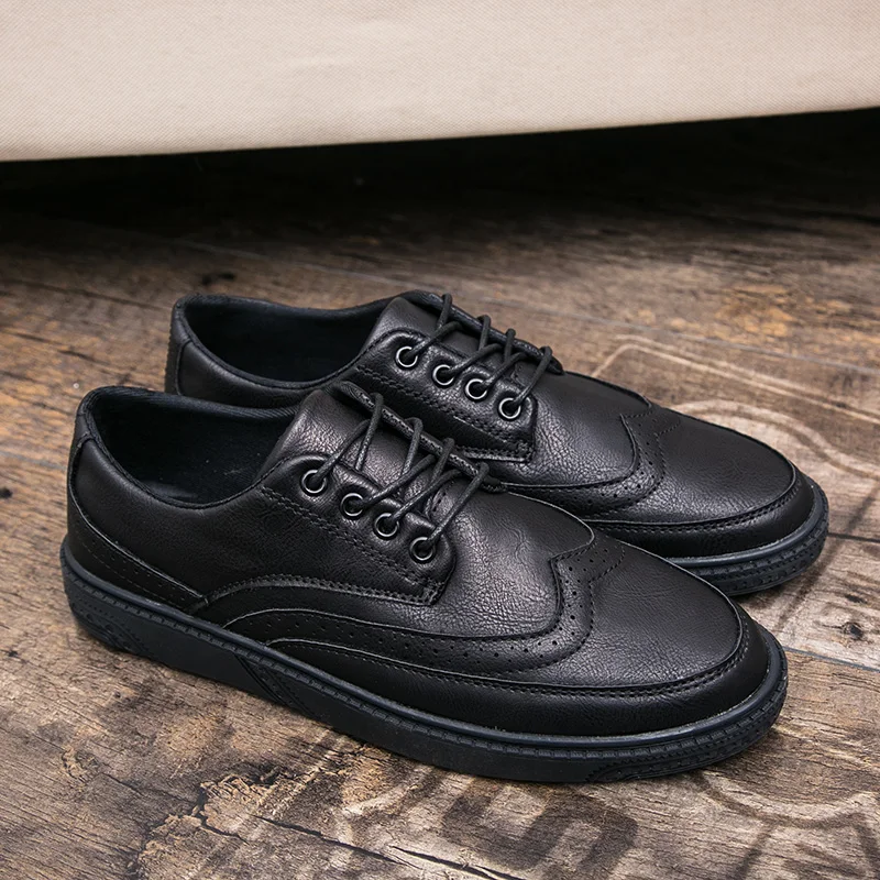 men dress shoes leather brogue oxfords luxury italian brand retro classic male footwear cool designer comfort dress flats for me (15)