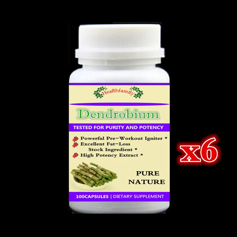 

Natural Dendrobium PE. Powerful Pre-Workout Ignitor,Excellent Fat-Loss Stock,Shi Hu,longevity,Adaptive Energy - 6 bottle 600 PCS