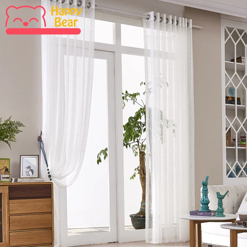 

Transparent Embroidered Tulle Curtain for Living Room Window Modern Tulle Curtains for Bedroom Flat Window Decorative Curtain