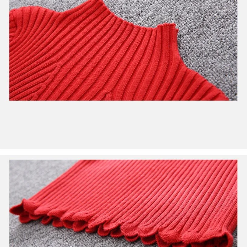 Girls Knitted Sweater Dress 5
