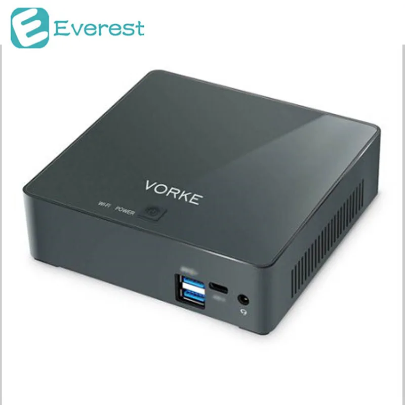 

VORKE V2 Ultra Compact PC Ubuntu 16.04 Intel Skylake I7-6500U 8G DDR3L 256G SSD AC WIFI Gigabit LAN HDMI USB 3.1 Type C