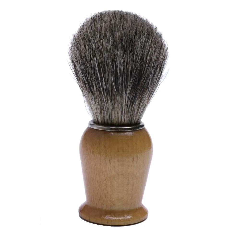 

New Salon Badger Hair Wood Handle Wet Shaving Brush For Men Shave Barber Tool
