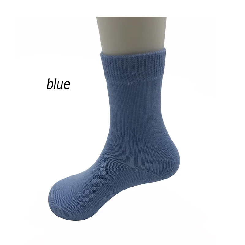 Детские осенне-зимние От 1 до 10 лет носки для мальчиков высококачественные хлопковые носки ярких цветов для школьников 5 пар детских носков - Цвет: blue