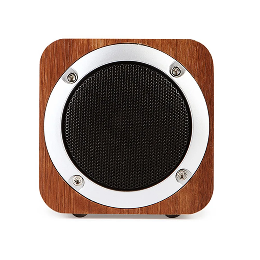 Портативный деревянный беспроводной Bluetooth динамик сабвуфер Altavoz Стерео FM радио 4 0