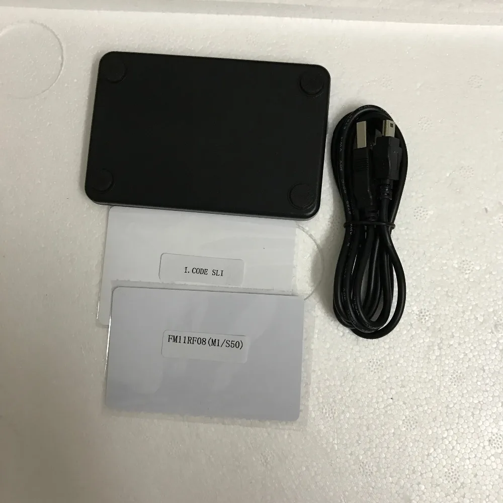 13 56 МГц ISO 15693 RFID IC HF настольный считыватель/Писатель ISO144443A/B Бесплатная доставка