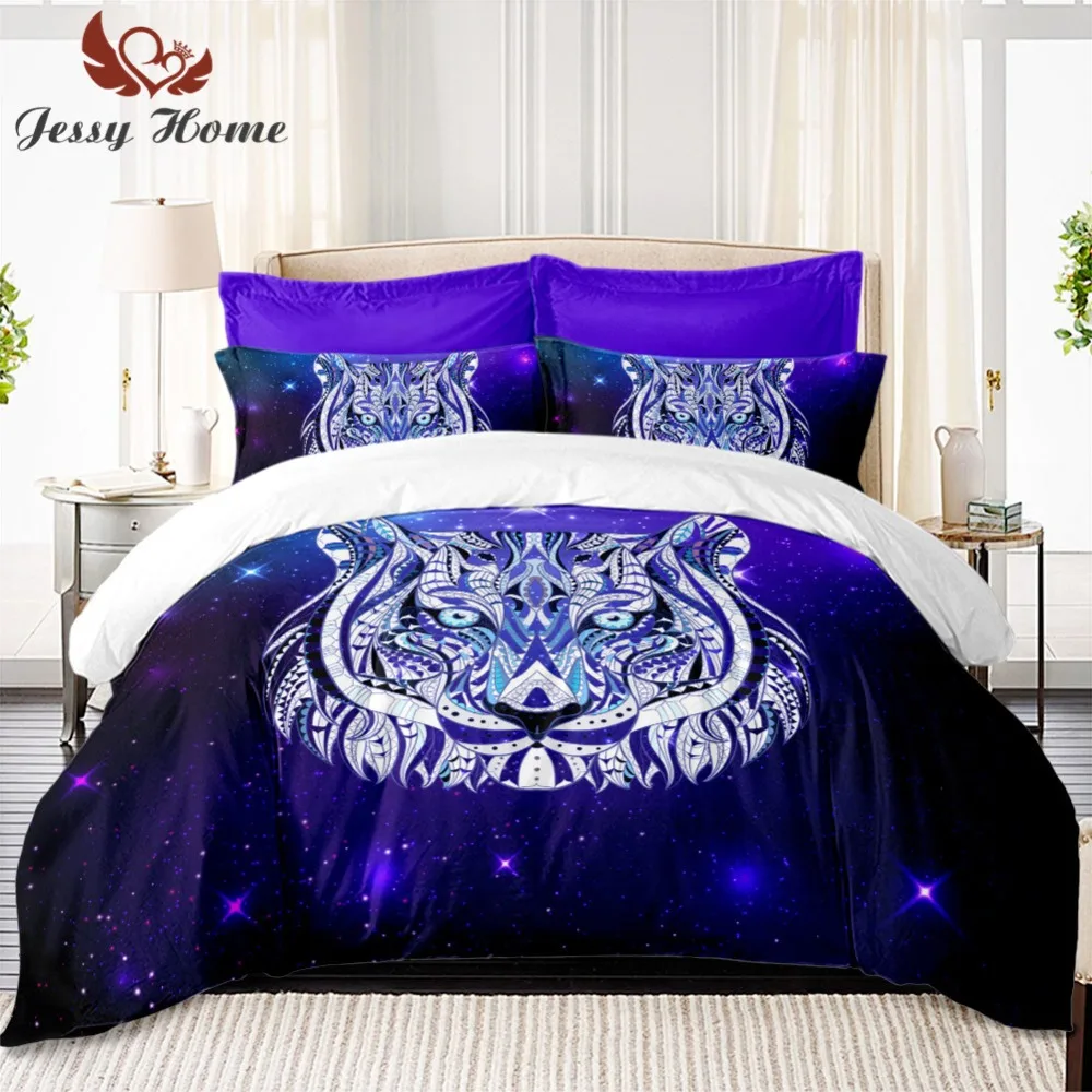 Housse De Couette 200x200 Cm Avec Motif Tigre 3D - Douce, Pratique Et Facile à Entretenir
