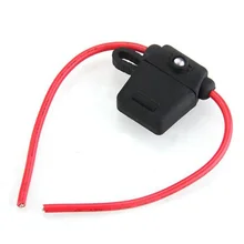 Dewtreetali Горячая Распродажа водонепроницаемый 30A AMP 16 Калибр лезвие держатель предохранителя с светодиодный Предупреждение среднего размера