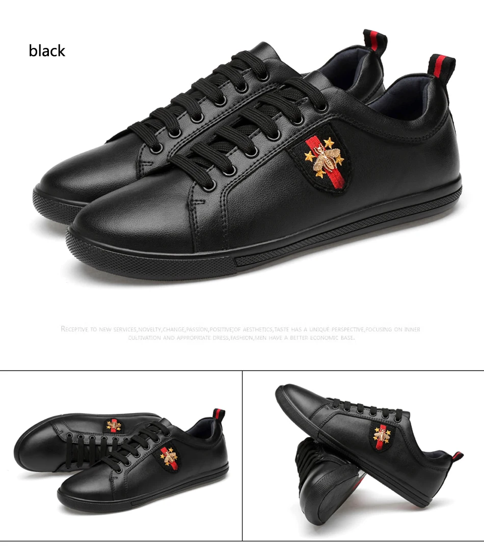 2019 новая весенняя модная мужская обувь, повседневная обувь из натуральной кожи, черный, белый цвет, большой размер 12, обувь для молодых