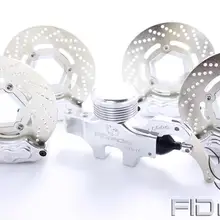 FID CNC сплава 4 колеса Гидравлический тормозных колодок для Baja 5B SS 5 т серебристого цвета rc автомобиль 1/5 rc автомобиль газ