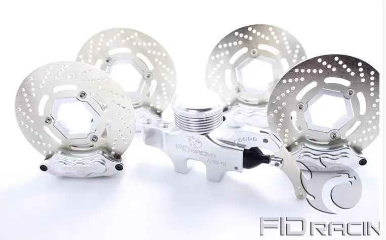 Комплект 4 х колесных гидравлических тормозов FID CNC из сплава для Baja 5B SS 5T