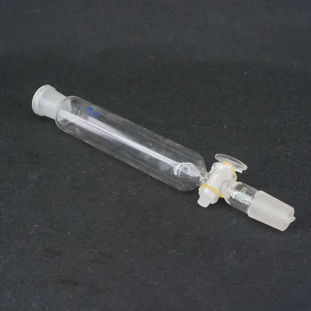 100ml Ground Glass Joint 24/29 Cylindrical Separatory Funnel Lab