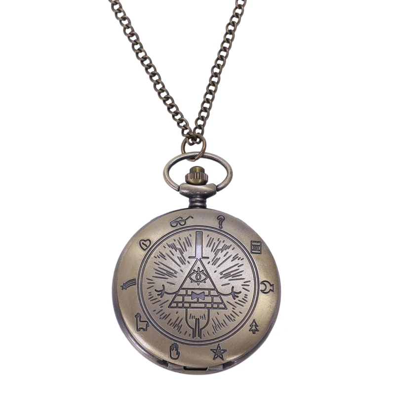 Винтажное бронзовое красивое ожерелье с подвеской браслет карманные часы