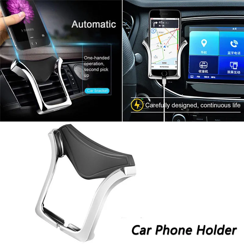 

Gravity Car Phone Holder Mount Air Vent Outlet Stand For iPhone X 6 7 8 Samsung Car Mobile Phone Holders
