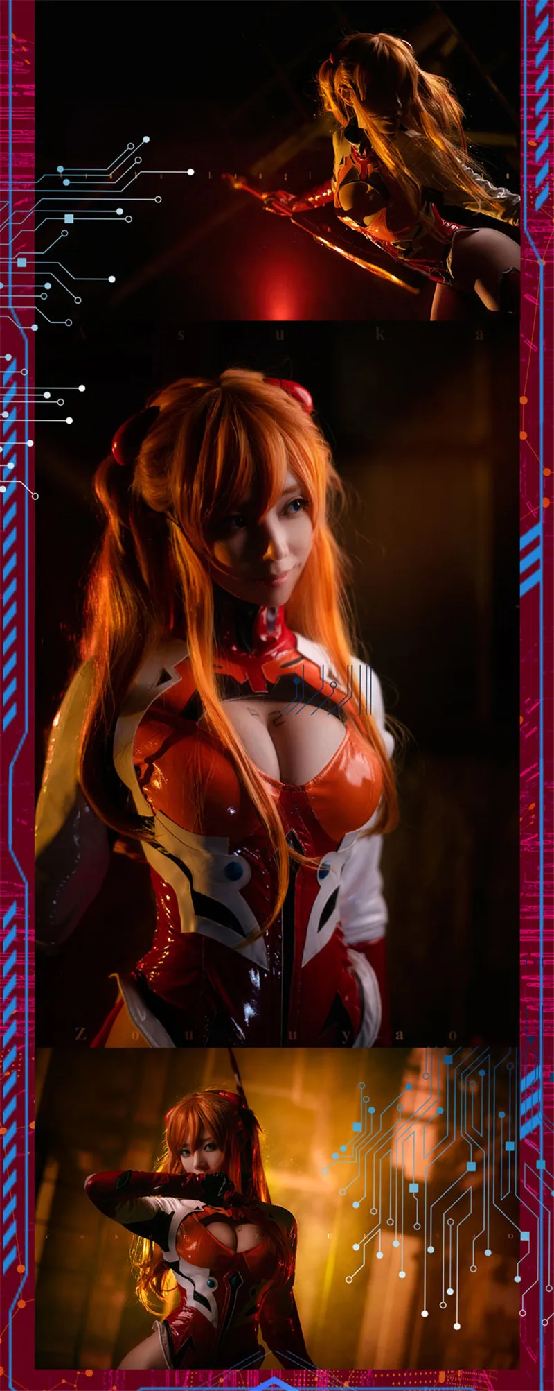 Костюм для вождения Аниме EVA Soryu Asuka Langley AYANAMI REIREIAYANAMI Косплей Костюм