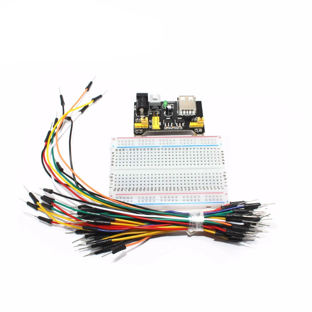  Breadboard power module + 400 points Solderless Prototype  (3)