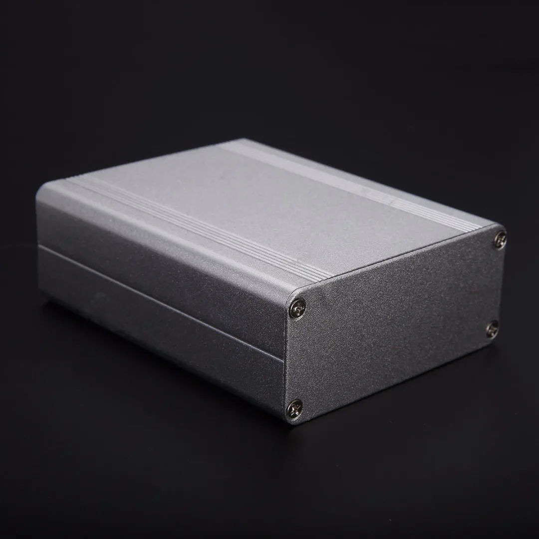 New Electronic Project Case Silver Aluminum Instrument Box Split Body Extruded Aluminum Box Enclosure For Power Supply Units