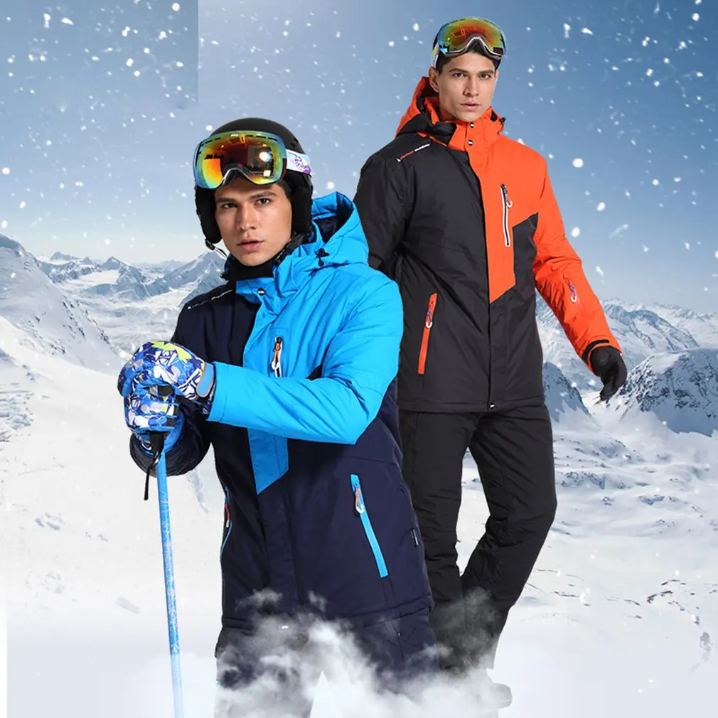 

Ski suit men's winter warm and windproof waterproof outdoor sports snow sports hot brand ski equipment ski jackets and pants.