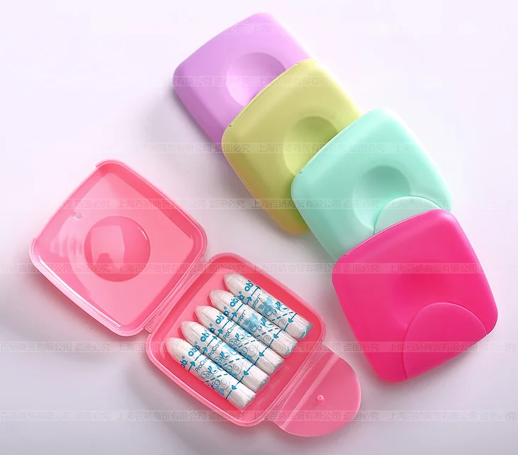 Women Sanitary Napkin Tampon Box Travel Tampon Bagin Feminine Hygiene