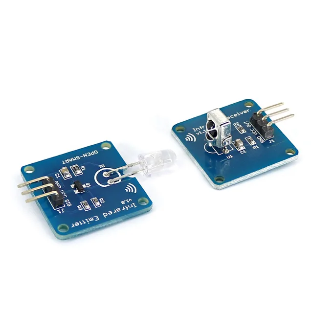 Conjunto de transceptor infrarrojo, módulo emisor IR + módulo receptor de infrarrojos, 38KHz, 940nm para Arduino Conjunto de transceptor infrarrojo, módulo emisor IR + módulo receptor de infrarrojos, 38KHz, 940nm para Arduino