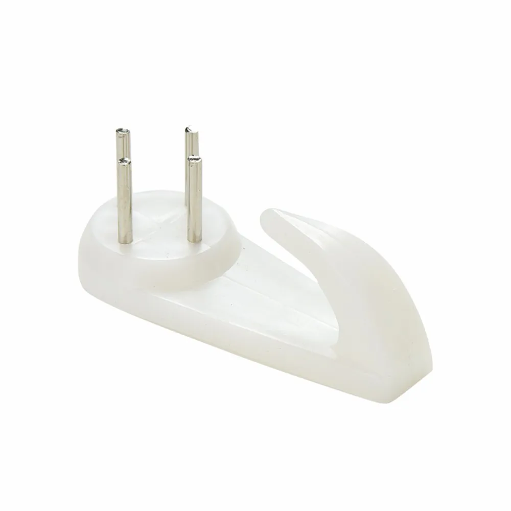 Практичный 20 шт белый пластиковый Невидимый настенный фоторамка для фотографий крючок для ногтей вешалка высокое качество