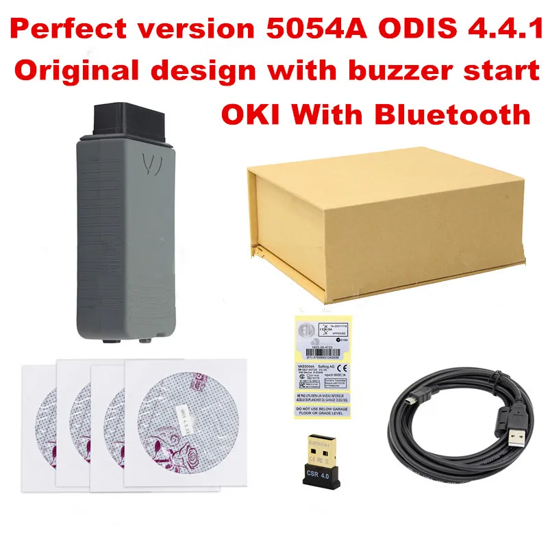 OKI VAS 5054A ODIS V4.4.1 Keygen Bluetooth AMB2300 с ODIS 5.1.3 HDD/SSD полное Программное обеспечение VAS5054 для VAG готов к использованию - Color: 5054A with 4.4.1 CD