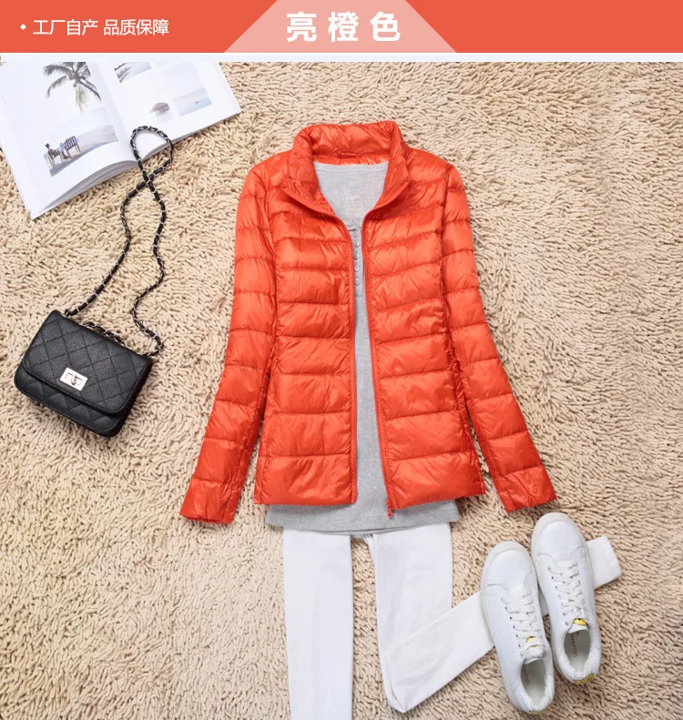 Sanishroly 2018 New Autumn Winter Women Thin White Duck Down Jacket Parka Female Ultra Light Down Coat Short Tops Plus Size S268 ralph lauren puffer jacket