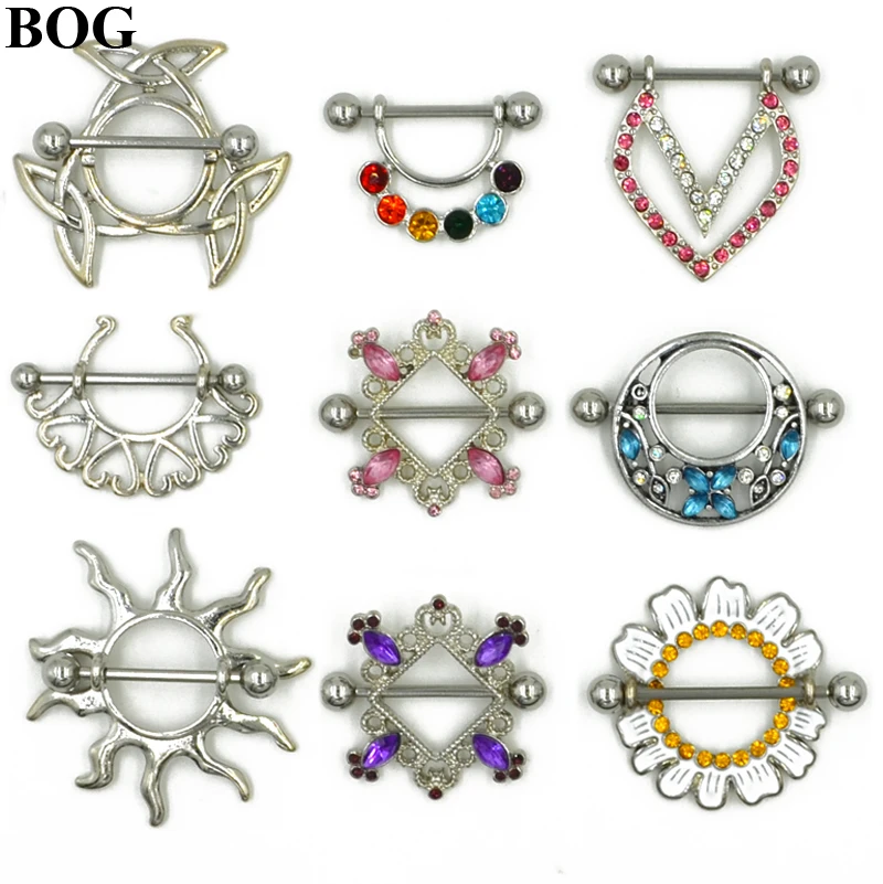 BOG-1 пара ниппель из нержавеющей стали кольцо для соска щит пирсинг ювелирные изделия сексуальные украшения для тела для женщин