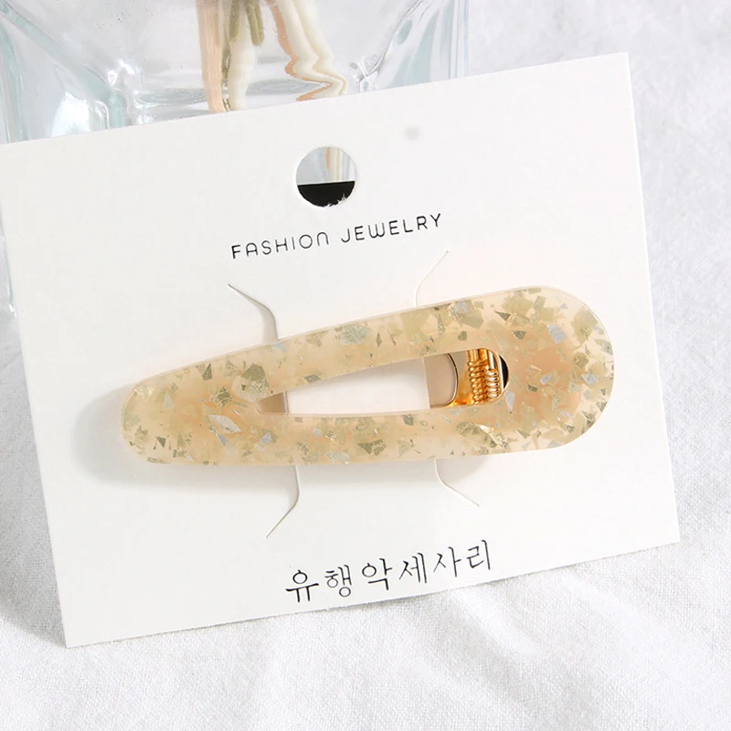 Acetate Hairpins Fashion hair jewelry for women french barrettes Girl Vintage Acrylic Leopard hair pins and clips hair accessory (3)