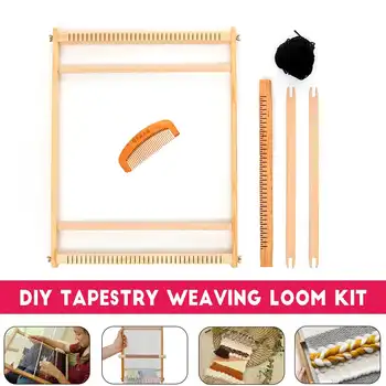 

Multifunctional DIY Wooden Weaving Loom Hand Knitting Toys Sewing Accessories Embroidery Woven Set