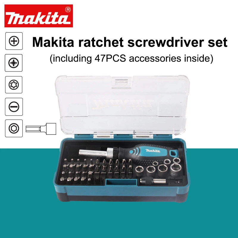 Japan Makita Ratchet Screwdriver Set (Including 47PCS Accessories