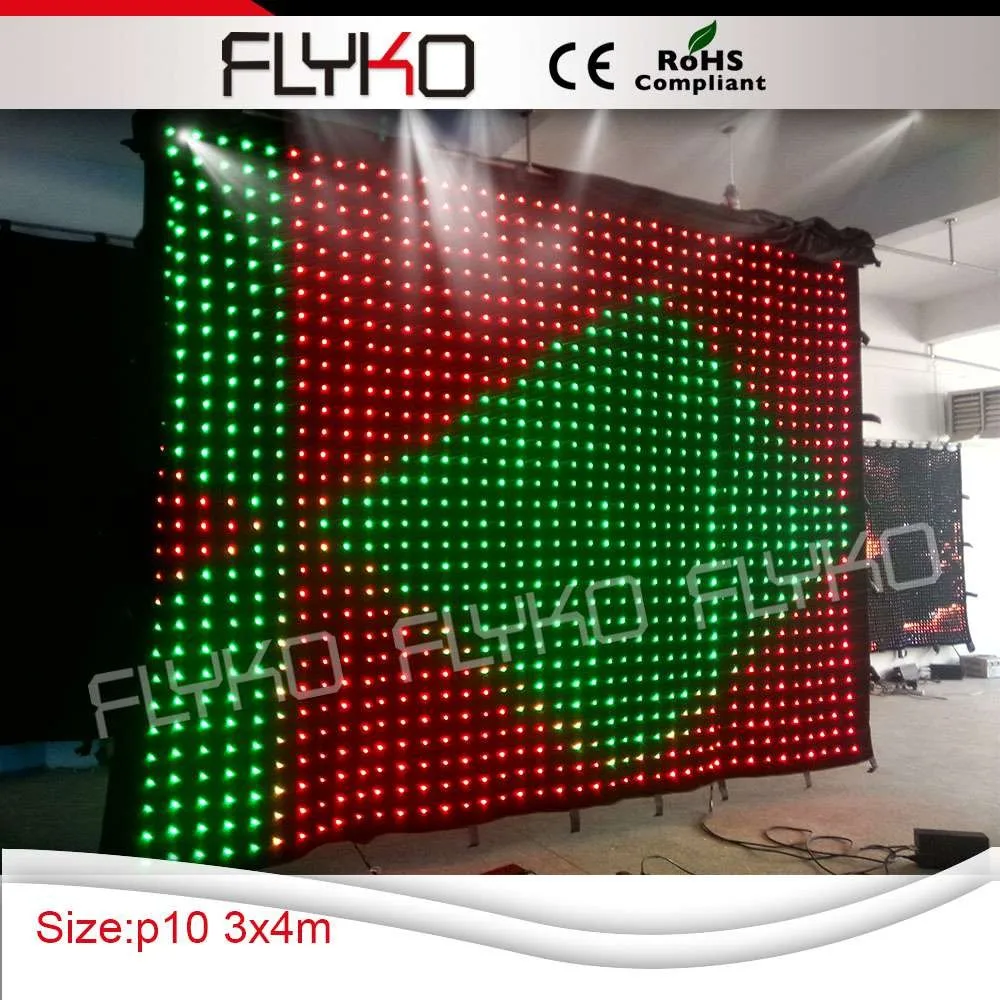 Cortina de Vídeo com Luz Versão de Tecido 3 em 1 Dmx de Fundo com Controle Vídeo Chinês Sensual Cortina Rgb Macio Portátil dj Led 2 Cheap Efeito de Iluminação de palco