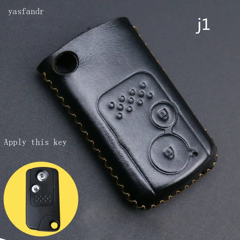 

car accessories key cover case araba aksesuar For Honda crv 2012 2013 crosstour 2010 Genuine Leather bag holde