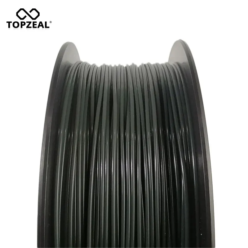 Tanie TOPZEAL nowo PLA Tri Temp zmień kolor Lava 3D Filament drukarki, czarny na czerwony na żółty, 1KG 1.75mm z tolerancją + 0.05mm
