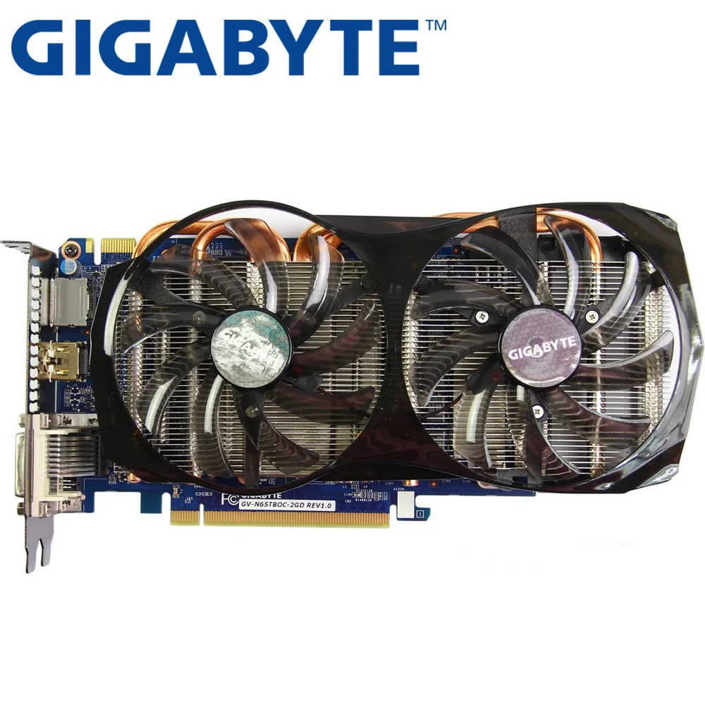 Видеокарта GIGABYTE GTX 650 Ti Boost 2 Гб 192 бит GDDR5 видеокарты для nVIDIA Geforce б/у VGA карты более