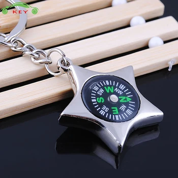 

Star Compass Metal Car Keychain Auto Motorcycle Key Chain for Audi Peugeot SAAB Dodge Toyota BMW Mercedes Yamaha Renault Keyring