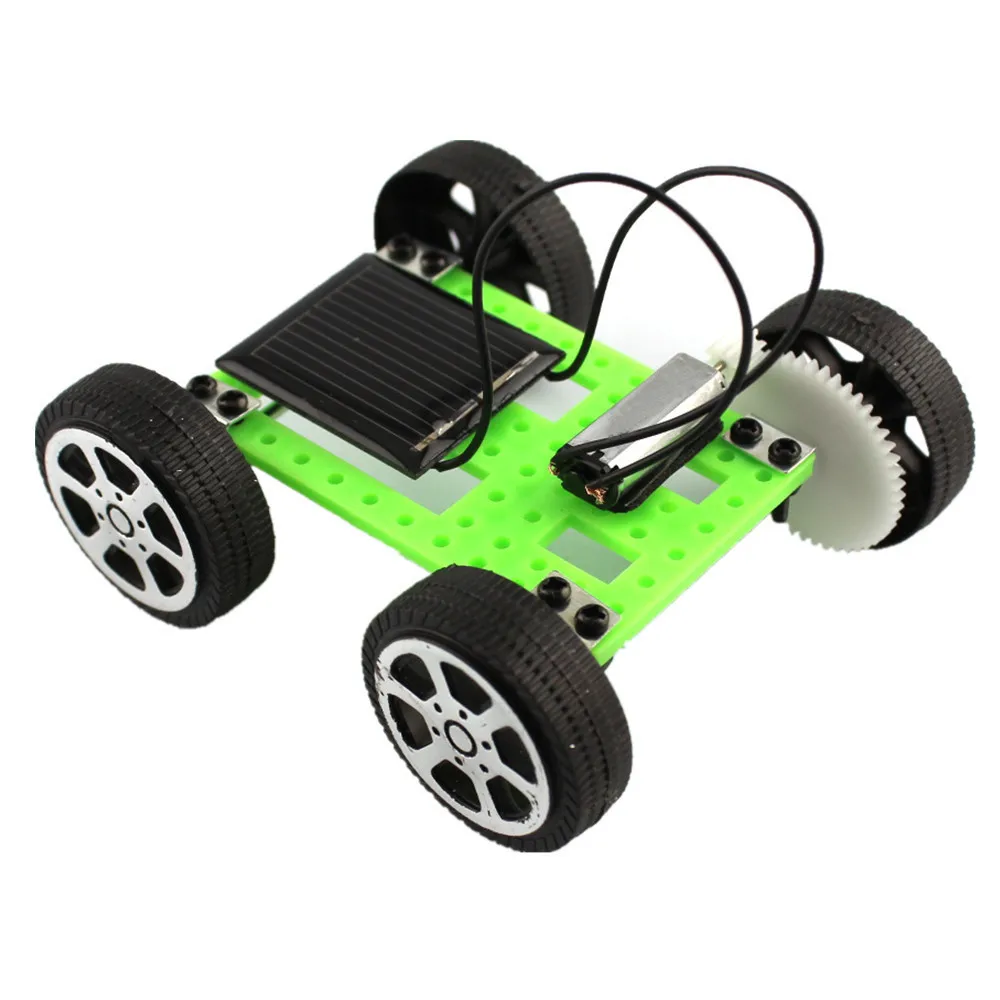Высокое качество 1 комплект мини игрушка на солнечных батареях DIY автомобильный комплект Детский обучающий гаджет хобби солнечной энергии Забавный автомобиль Прямая