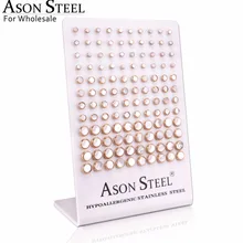 ASONSTEEL 60 пар/лот оболочки серьги золотистого цвета серьги ювелирные изделия подарок, высокое качество