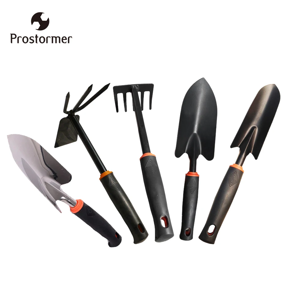 

Prostormer 5pcs/set Garden Tool Set Mini Garden Portable Shovel Tools Shovel Rake Spade Garden Plant Tool Set Kids Outdoor Tools