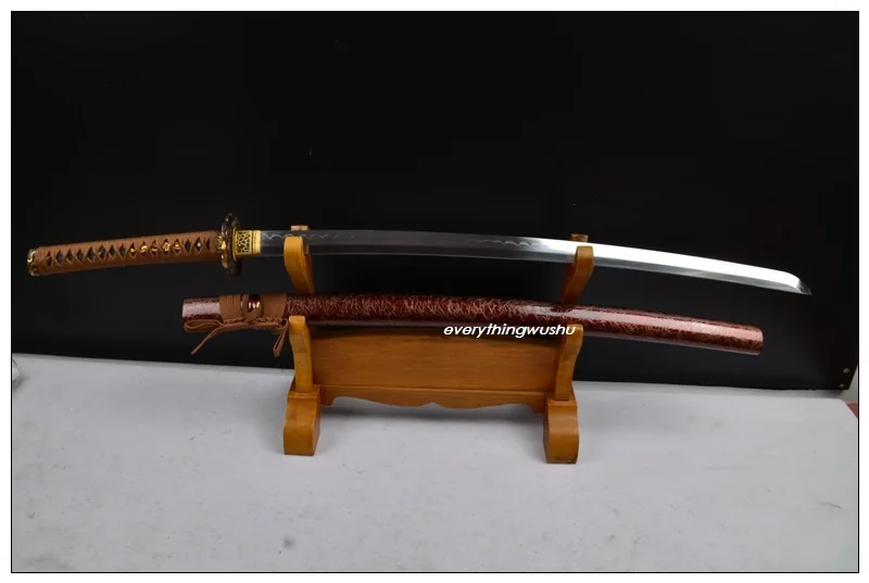 

Clay Tempered T10 Steel Samurai Swords Japanese Swords