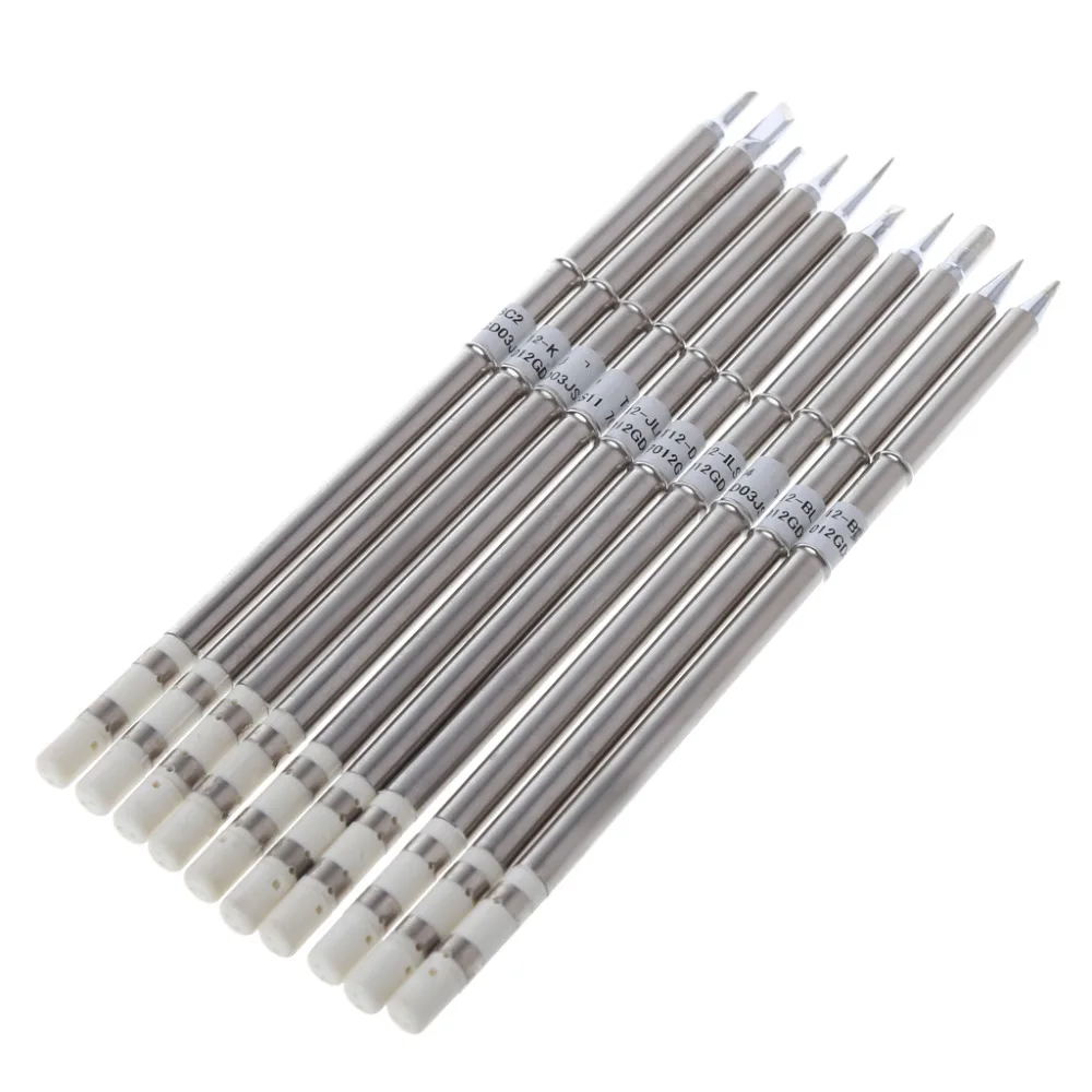 10 шт. T12 B2 D24 C4 ILS JL02 KU K BC2 BL BC1 ПАЯЛЬНЫЕ НАКОНЕЧНИКИ для паяльной станции Hakko FX 951 95