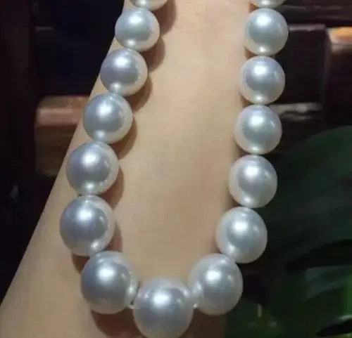

FREE SHIPPING HOT sell new Style >>> 17"12-13mm natural south sea white pearl necklace